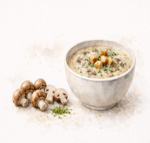 Mushroom product in powder, sliced, and chopped forms