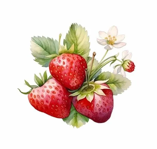 Strawberry fruit product in powder and sliced form