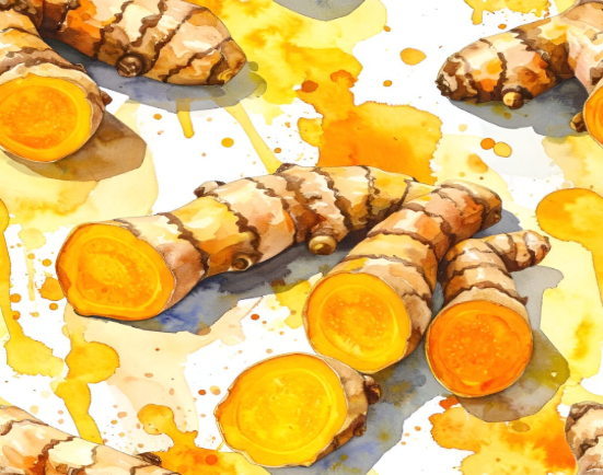 Turmeric spice – natural turmeric roots